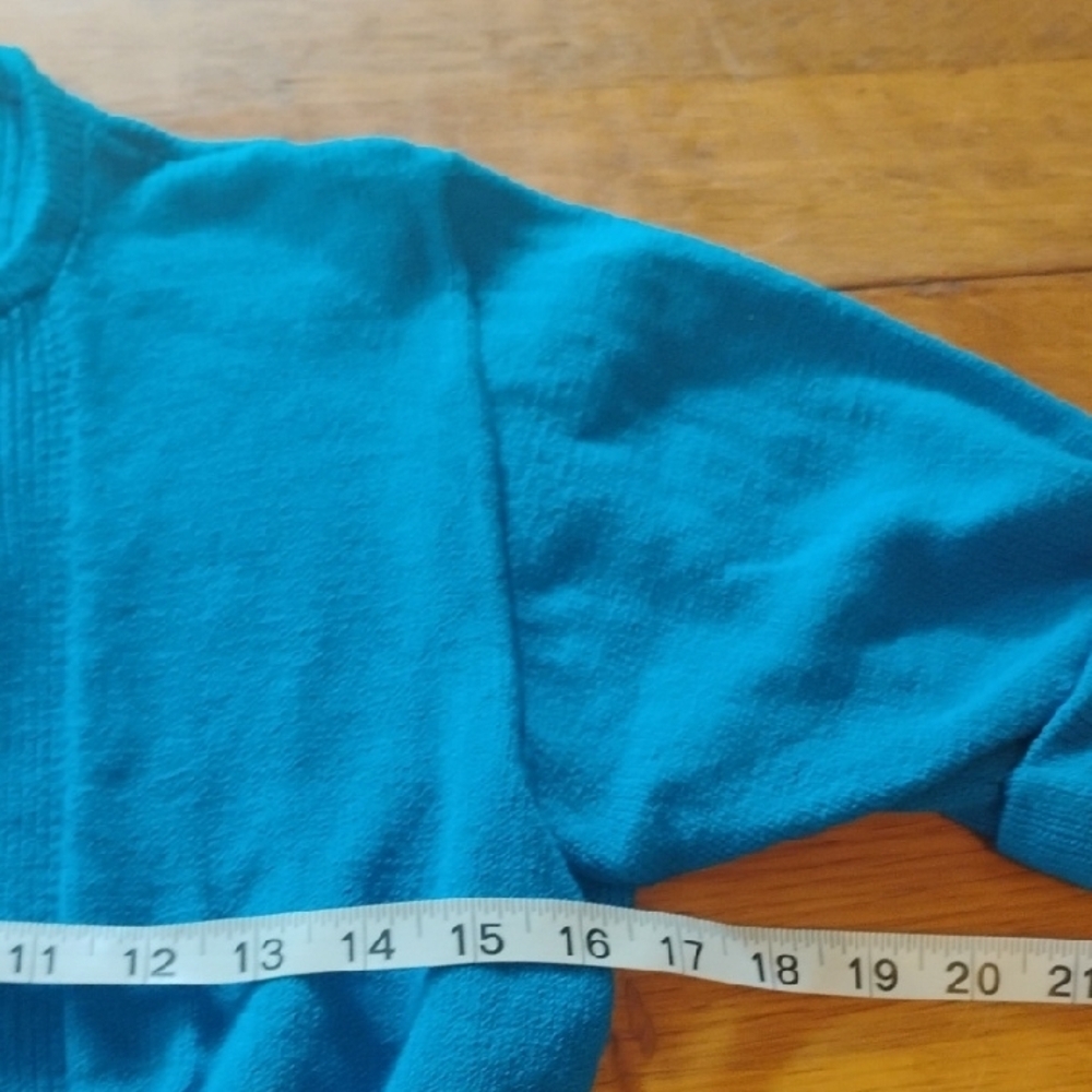 St. John By Marie Grey Vintage Blue Cardigan. See Measurements For Your Fit. - Picture 10 of 12